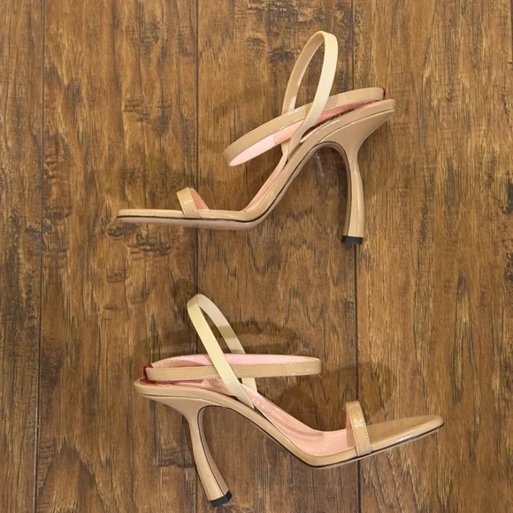 NIB Piferi Nude Caramel Fantasia Strappy Heels Sandals - Picture 2 of 7